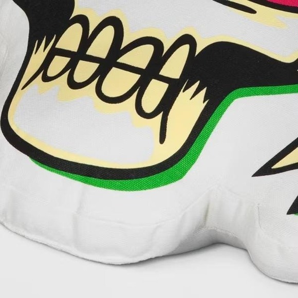 Glow in the Dark Mummy Throw Pillow Hyde & EEK Novelty Halloween Plush 14x11 - Picture 3 of 3